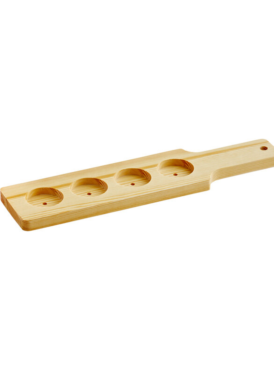 Wooden Votive Holder Paddle