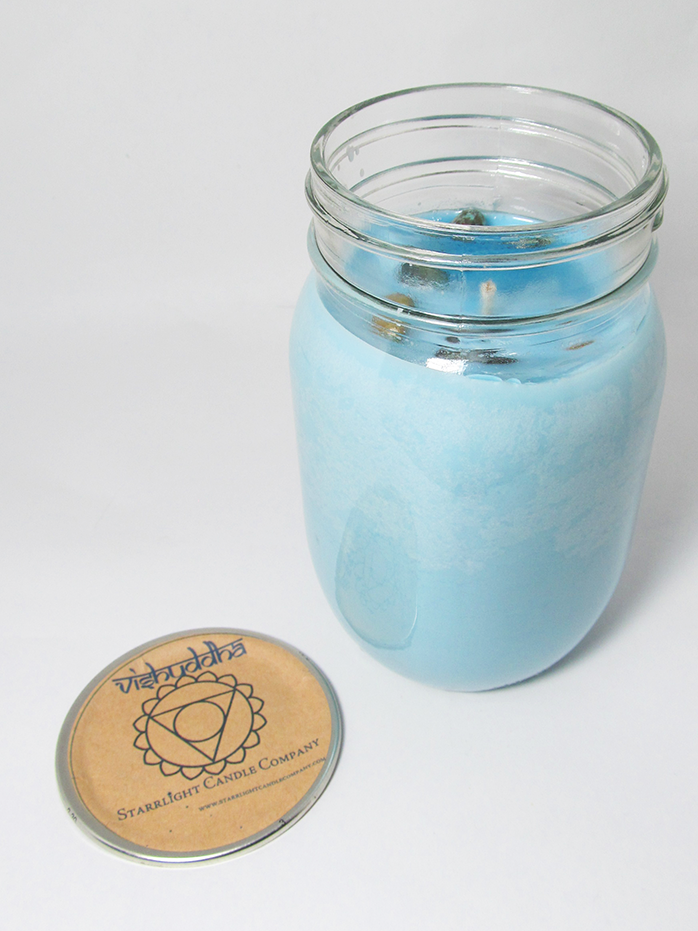 8 oz. Jar - Vishuddha (Throat Chakra) Candle